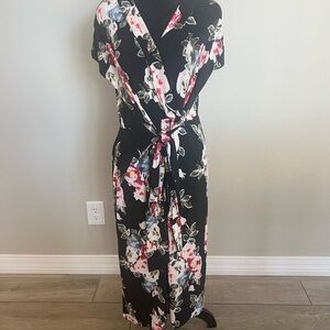 White House Black Market Black Floral Dress